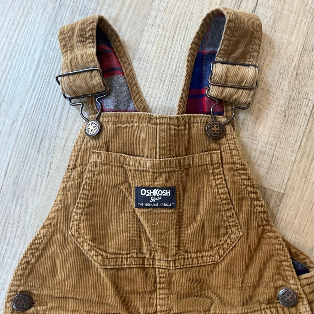 OshKosh B'gosh Tan Corduroy Overalls